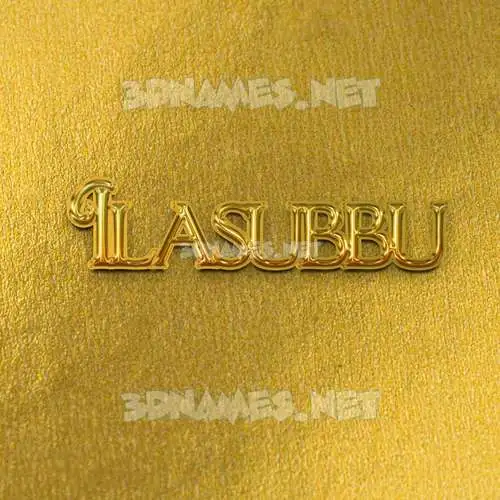 ilasubbu in All Gold style - 3D name wallpaper ilasubbu in All Gold style - 3D name wallpaper