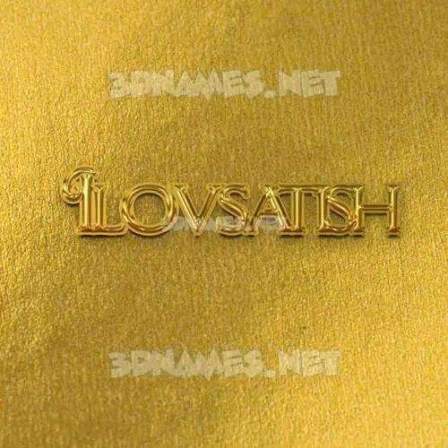 ilovsatish in All Gold style - 3D name wallpaper ilovsatish in All Gold style - 3D name wallpaper
