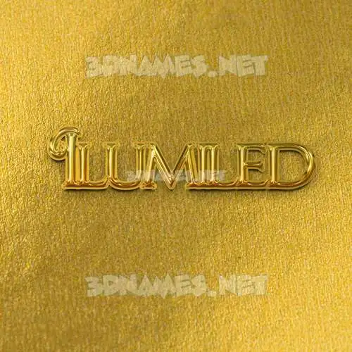 ilumiled in All Gold style - 3D name wallpaper ilumiled in All Gold style - 3D name wallpaper