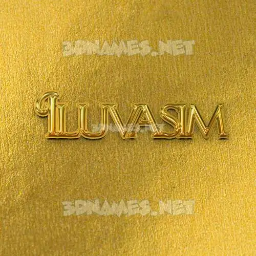 iluvasim in All Gold style - 3D name wallpaper iluvasim in All Gold style - 3D name wallpaper