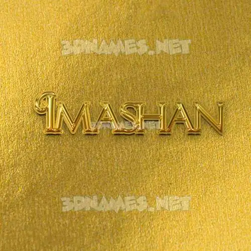 imashan in All Gold style - 3D name wallpaper imashan in All Gold style - 3D name wallpaper