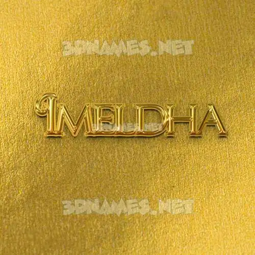 imeldha in All Gold style - 3D name wallpaper imeldha in All Gold style - 3D name wallpaper