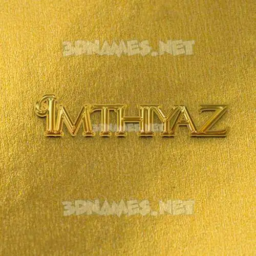 imthiyaz in All Gold style - 3D name wallpaper imthiyaz in All Gold style - 3D name wallpaper