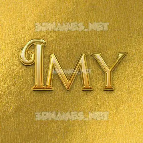 imy in All Gold style - 3D name wallpaper imy in All Gold style - 3D name wallpaper