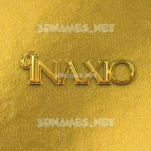 inaxio in All Gold style - 3D name wallpaper inaxio in All Gold style - 3D name wallpaper