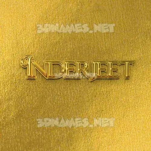 inderjeet in All Gold style - 3D name wallpaper inderjeet in All Gold style - 3D name wallpaper