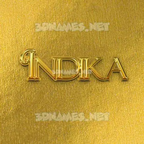 indika in All Gold style - 3D name wallpaper indika in All Gold style - 3D name wallpaper