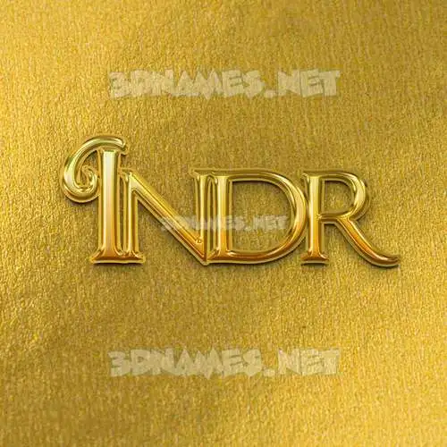 indr in All Gold style - 3D name wallpaper indr in All Gold style - 3D name wallpaper