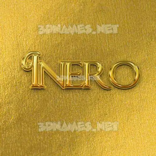 inero in All Gold style - 3D name wallpaper inero in All Gold style - 3D name wallpaper