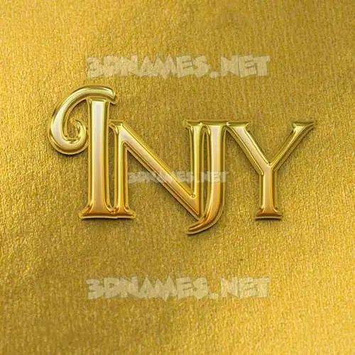 injy in All Gold style - 3D name wallpaper injy in All Gold style - 3D name wallpaper
