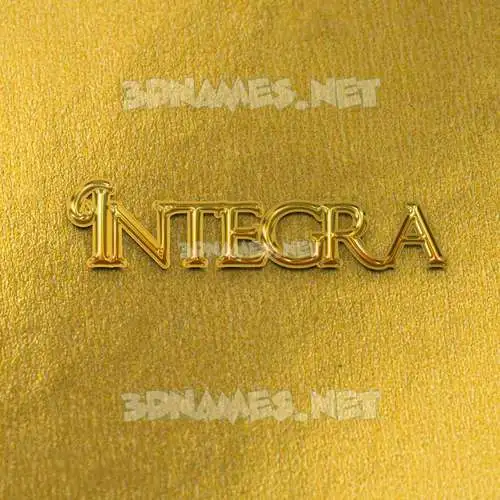 integra in All Gold style - 3D name wallpaper integra in All Gold style - 3D name wallpaper