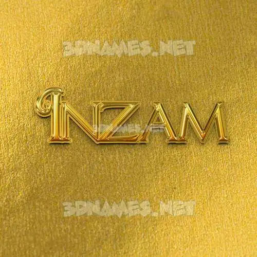 inzam in All Gold style - 3D name wallpaper inzam in All Gold style - 3D name wallpaper