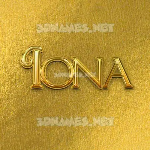 iona in All Gold style - 3D name wallpaper iona in All Gold style - 3D name wallpaper
