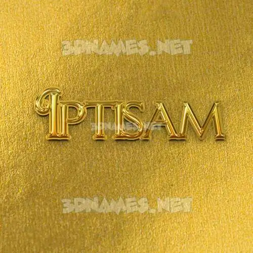 iptisam in All Gold style - 3D name wallpaper iptisam in All Gold style - 3D name wallpaper