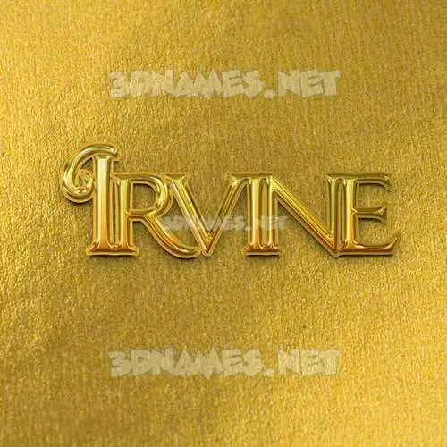 irvine in All Gold style - 3D name wallpaper irvine in All Gold style - 3D name wallpaper