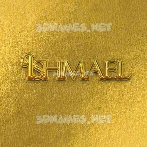 ishmael in All Gold style - 3D name wallpaper ishmael in All Gold style - 3D name wallpaper