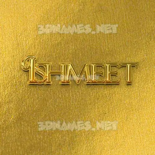 ishmeet in All Gold style - 3D name wallpaper ishmeet in All Gold style - 3D name wallpaper