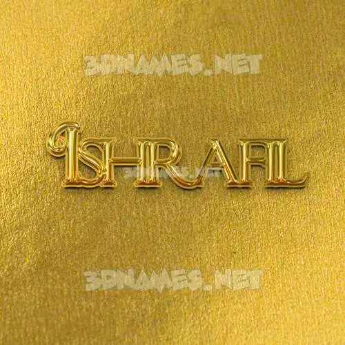 ishrafil in All Gold style - 3D name wallpaper ishrafil in All Gold style - 3D name wallpaper