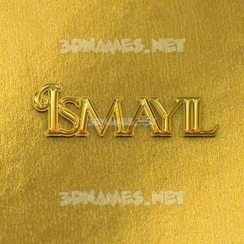 ismayil in All Gold style - 3D name wallpaper ismayil in All Gold style - 3D name wallpaper