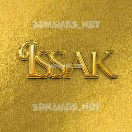 issak in All Gold style - 3D name wallpaper issak in All Gold style - 3D name wallpaper