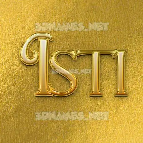 isti in All Gold style - 3D name wallpaper isti in All Gold style - 3D name wallpaper