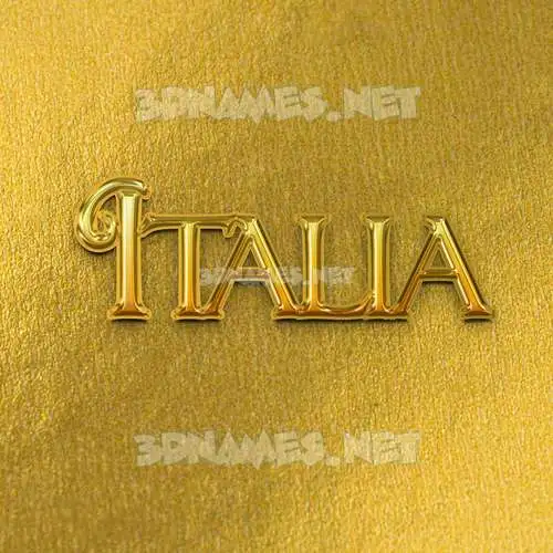 italia in All Gold style - 3D name wallpaper italia in All Gold style - 3D name wallpaper