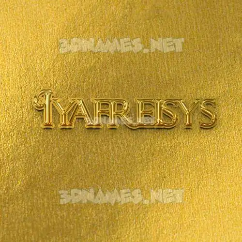 iyafreisys in All Gold style - 3D name wallpaper iyafreisys in All Gold style - 3D name wallpaper