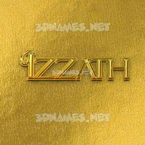 izzath in All Gold style - 3D name wallpaper izzath in All Gold style - 3D name wallpaper