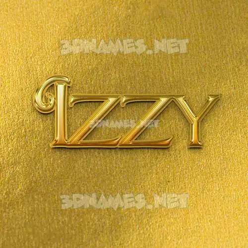 izzy in All Gold style - 3D name wallpaper izzy in All Gold style - 3D name wallpaper
