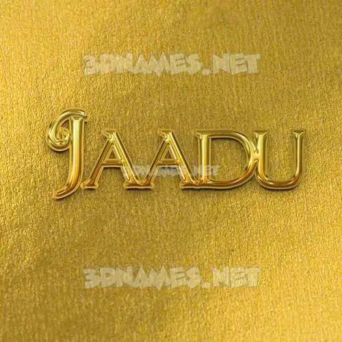 jaadu in All Gold style - 3D name wallpaper jaadu in All Gold style - 3D name wallpaper