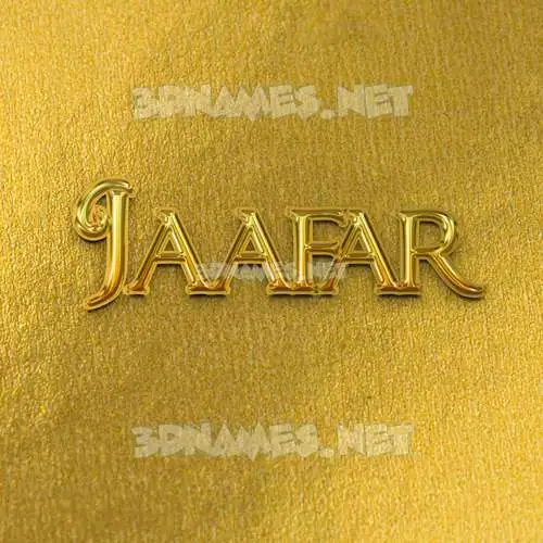 jaafar in All Gold style - 3D name wallpaper jaafar in All Gold style - 3D name wallpaper