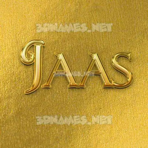 jaas in All Gold style - 3D name wallpaper jaas in All Gold style - 3D name wallpaper