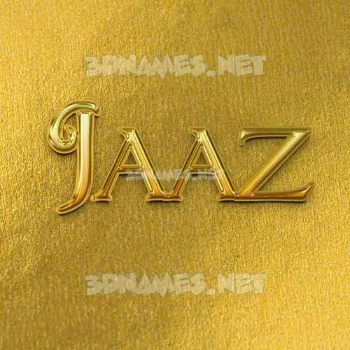 jaaz in All Gold style - 3D name wallpaper jaaz in All Gold style - 3D name wallpaper