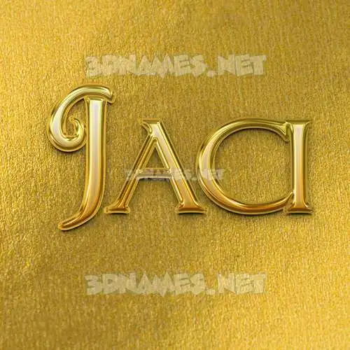jaci in All Gold style - 3D name wallpaper jaci in All Gold style - 3D name wallpaper