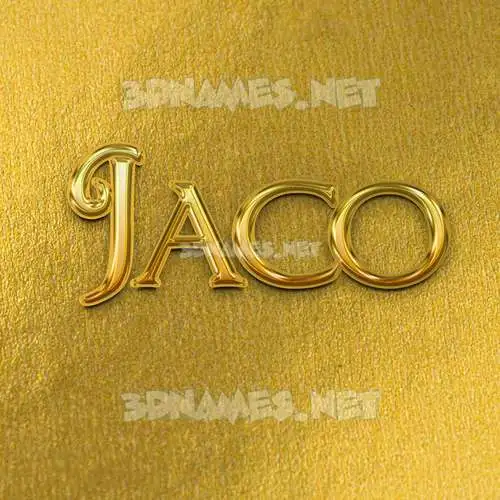 jaco in All Gold style - 3D name wallpaper jaco in All Gold style - 3D name wallpaper