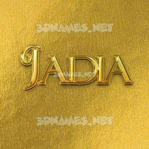 jadia in All Gold style - 3D name wallpaper jadia in All Gold style - 3D name wallpaper
