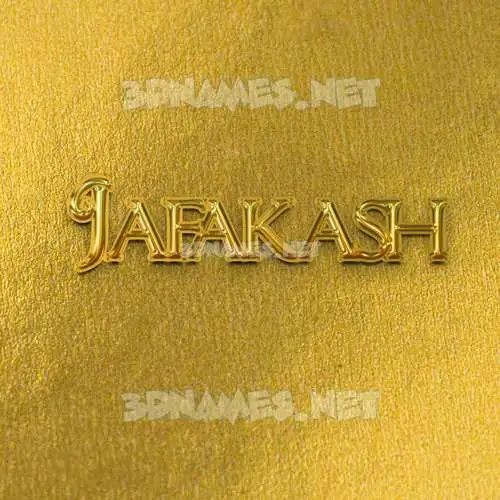 jafakash in All Gold style - 3D name wallpaper jafakash in All Gold style - 3D name wallpaper
