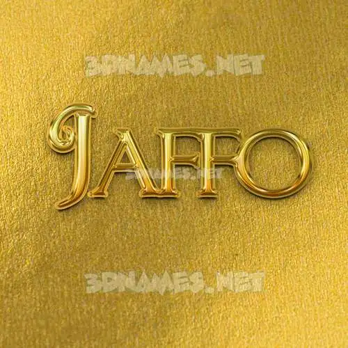 jaffo in All Gold style - 3D name wallpaper jaffo in All Gold style - 3D name wallpaper