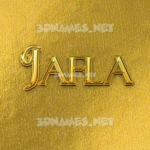 jafla in All Gold style - 3D name wallpaper jafla in All Gold style - 3D name wallpaper