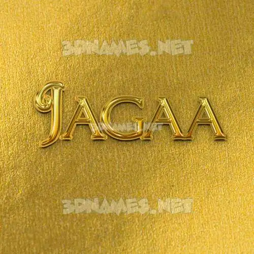 jagaa in All Gold style - 3D name wallpaper jagaa in All Gold style - 3D name wallpaper