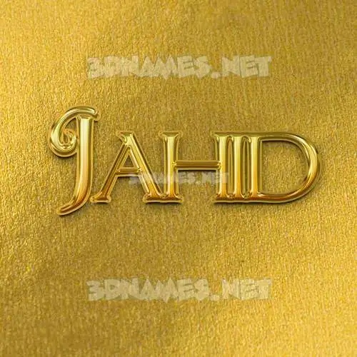 jahid in All Gold style - 3D name wallpaper jahid in All Gold style - 3D name wallpaper