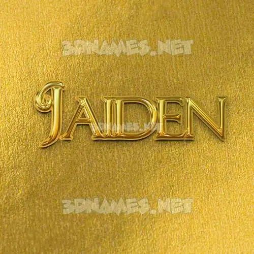jaiden in All Gold style - 3D name wallpaper