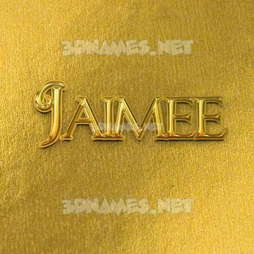 jaimee in All Gold style - 3D name wallpaper