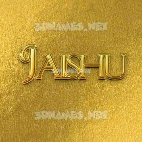 jaishu in All Gold style - 3D name wallpaper jaishu in All Gold style - 3D name wallpaper