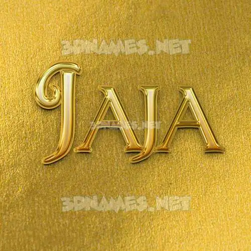 jaja in All Gold style - 3D name wallpaper jaja in All Gold style - 3D name wallpaper
