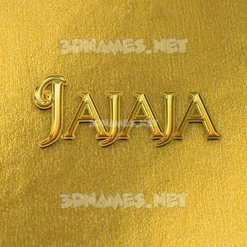 jajaja in All Gold style - 3D name wallpaper jajaja in All Gold style - 3D name wallpaper