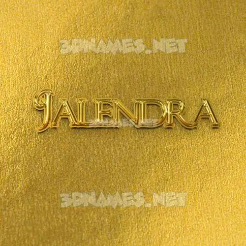 jalendra in All Gold style - 3D name wallpaper