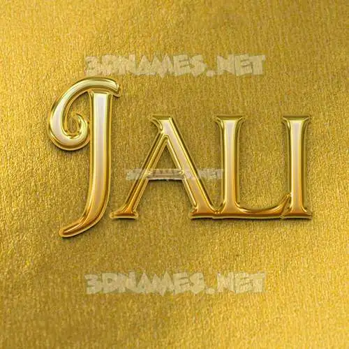 jali in All Gold style - 3D name wallpaper jali in All Gold style - 3D name wallpaper