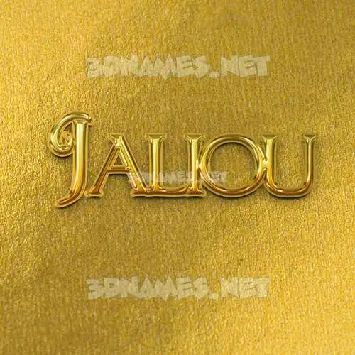 jaliou in All Gold style - 3D name wallpaper jaliou in All Gold style - 3D name wallpaper