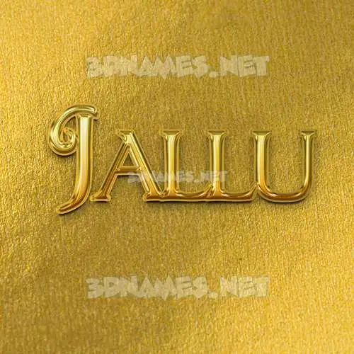 jallu in All Gold style - 3D name wallpaper jallu in All Gold style - 3D name wallpaper